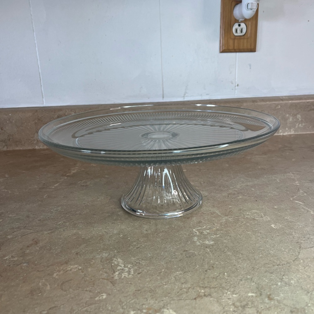 Glass Pedestal Cake Stand